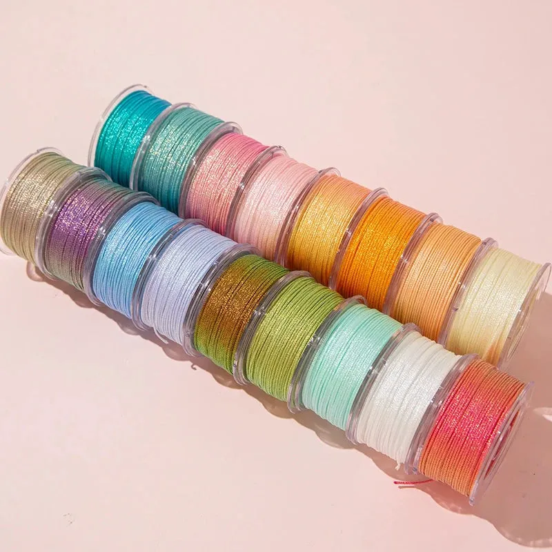 0.8mm Colorful Nylon Macrame Cord – 20m Beading Thread