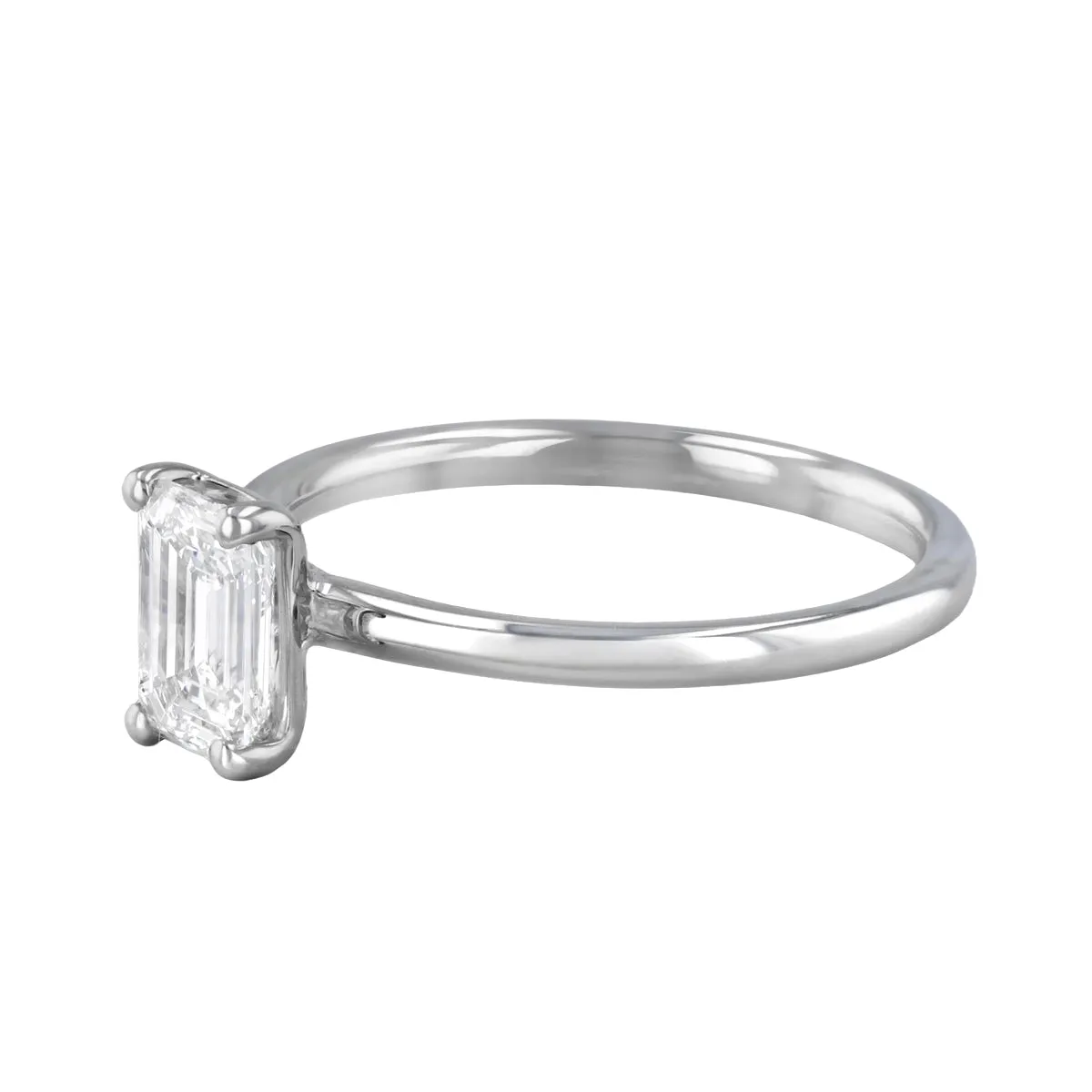 1-00ct Sofia Emerald Cut Diamond Solitaire Engagement Ring | Platinum