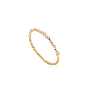 14kt Gold Stargazer Natural Diamond Constellation Ring