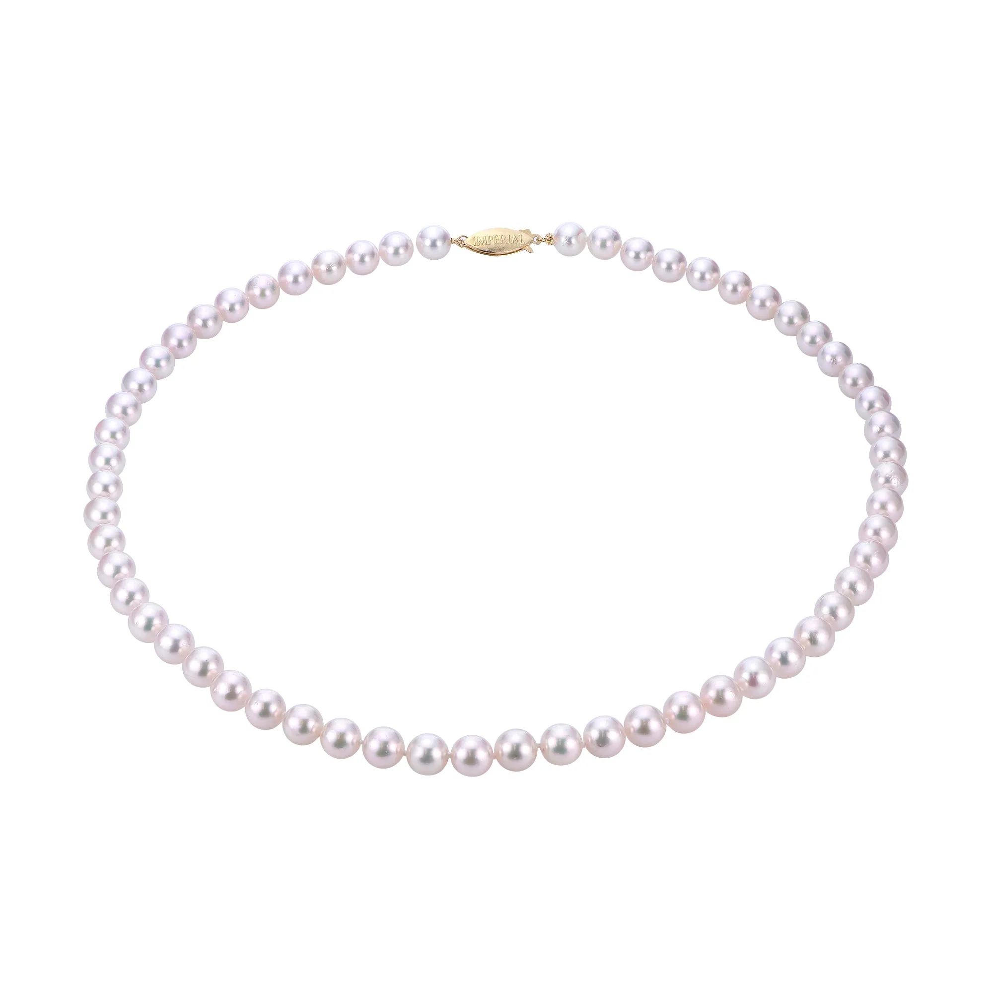 14KT White Gold Akoya Necklace