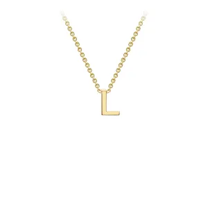 9K Gold 'L' Initial Necklace - 1.19.0161