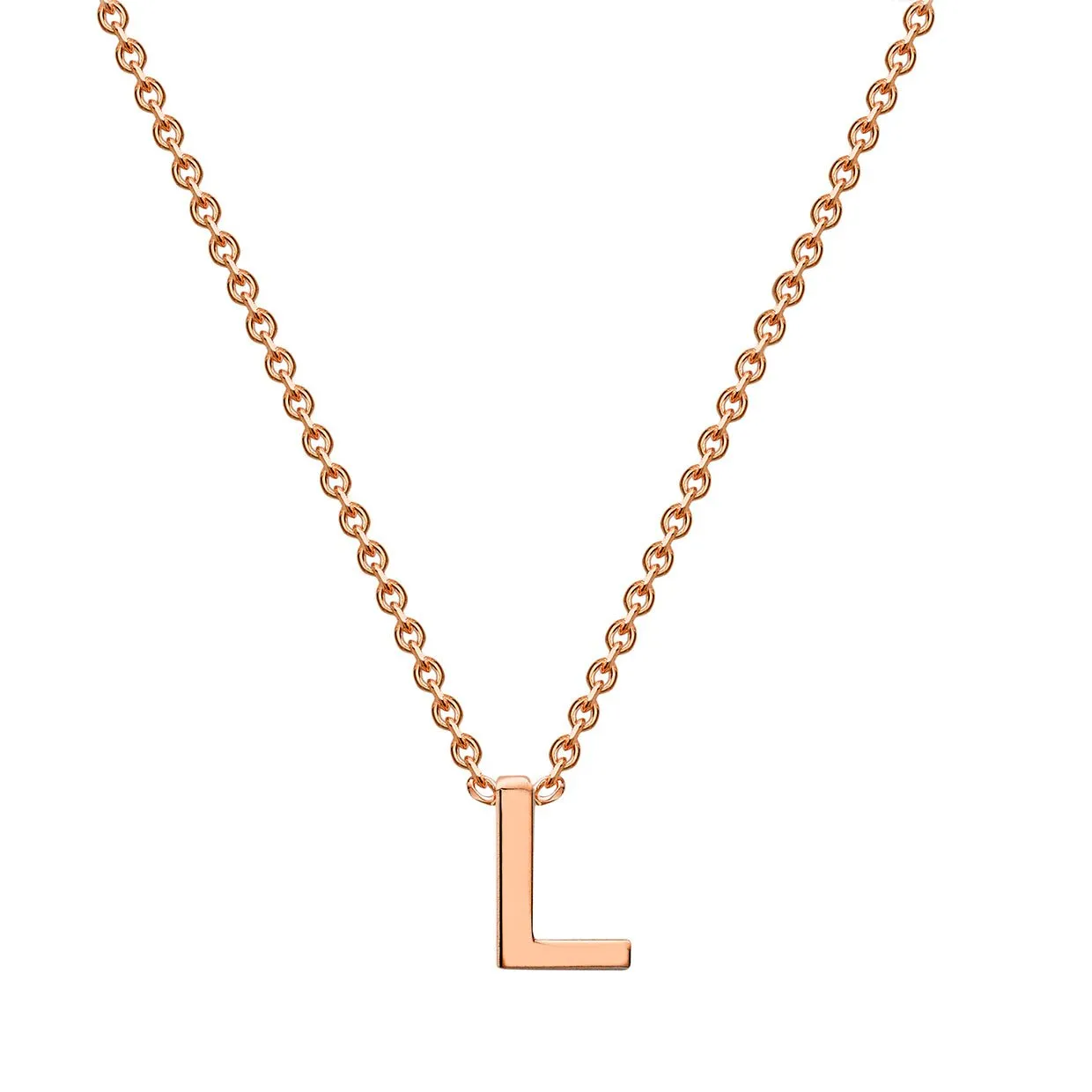 9K Gold 'L' Initial Necklace - 1.19.0161