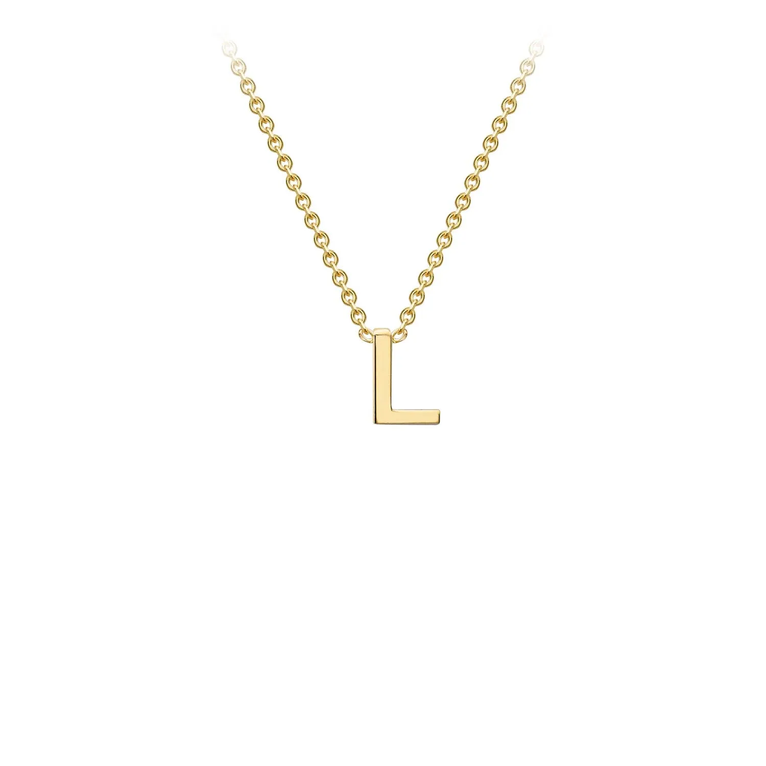 9K Gold 'L' Initial Necklace - 1.19.0161