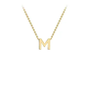 9K Gold 'M' Initial Necklace - 1.19.0162