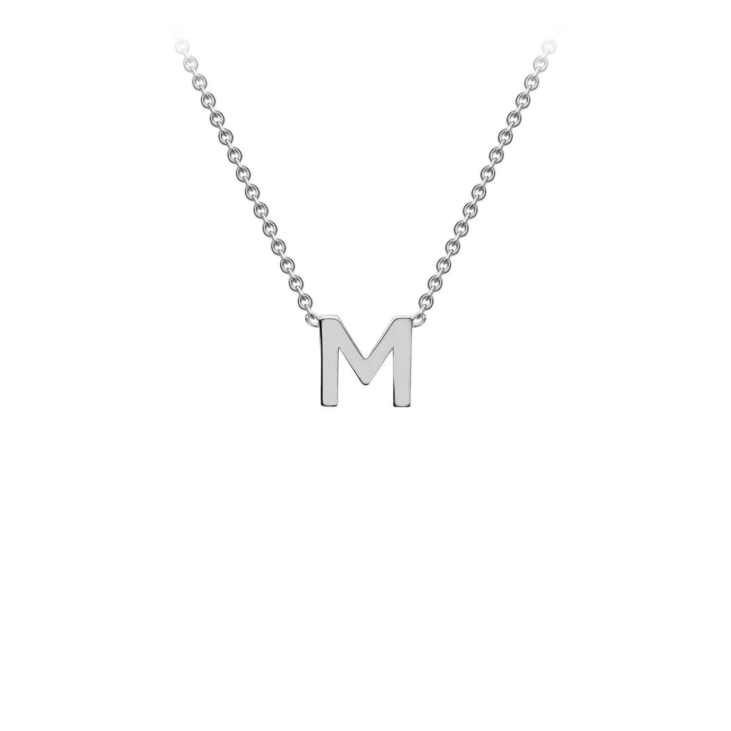 9K Gold 'M' Initial Necklace - 1.19.0162