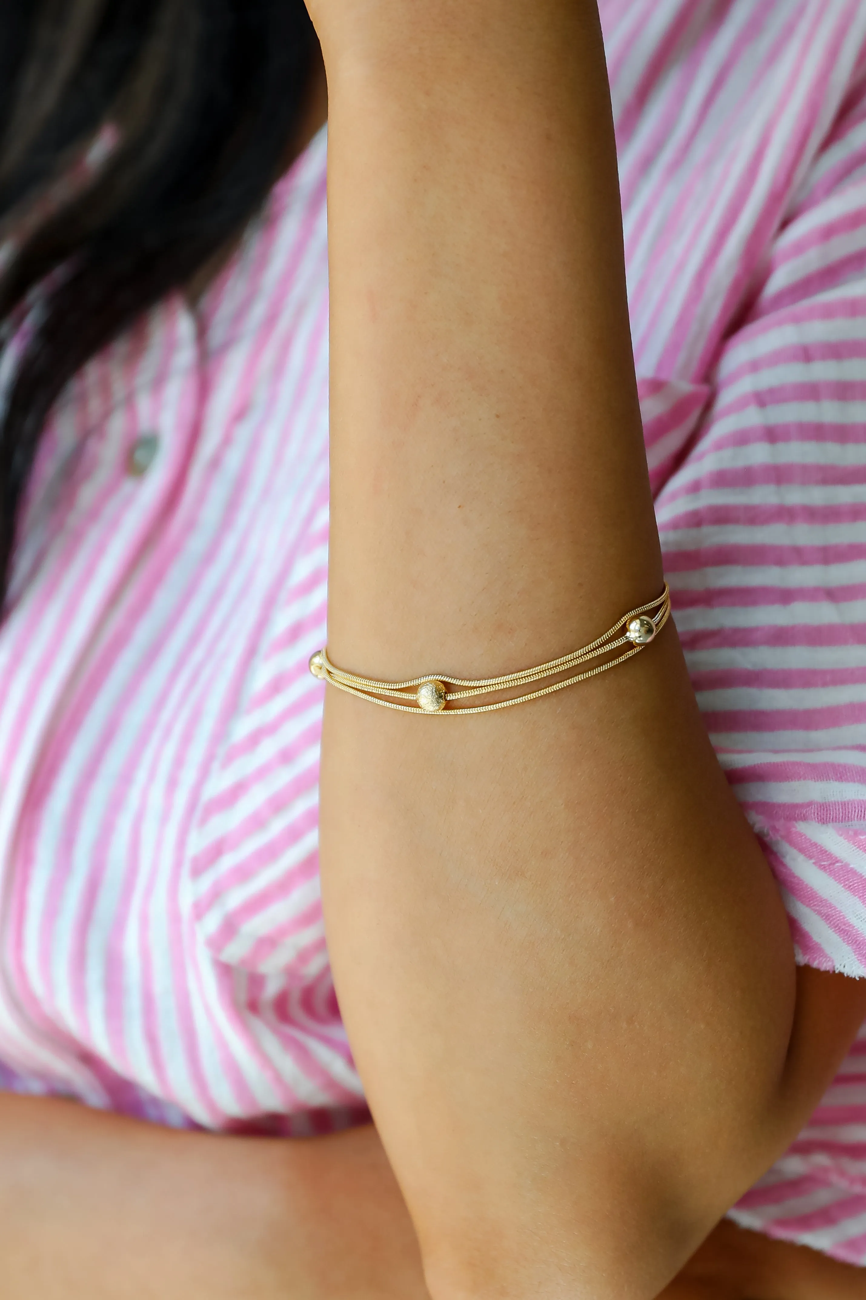 Aubrey Gold Layered Bracelet