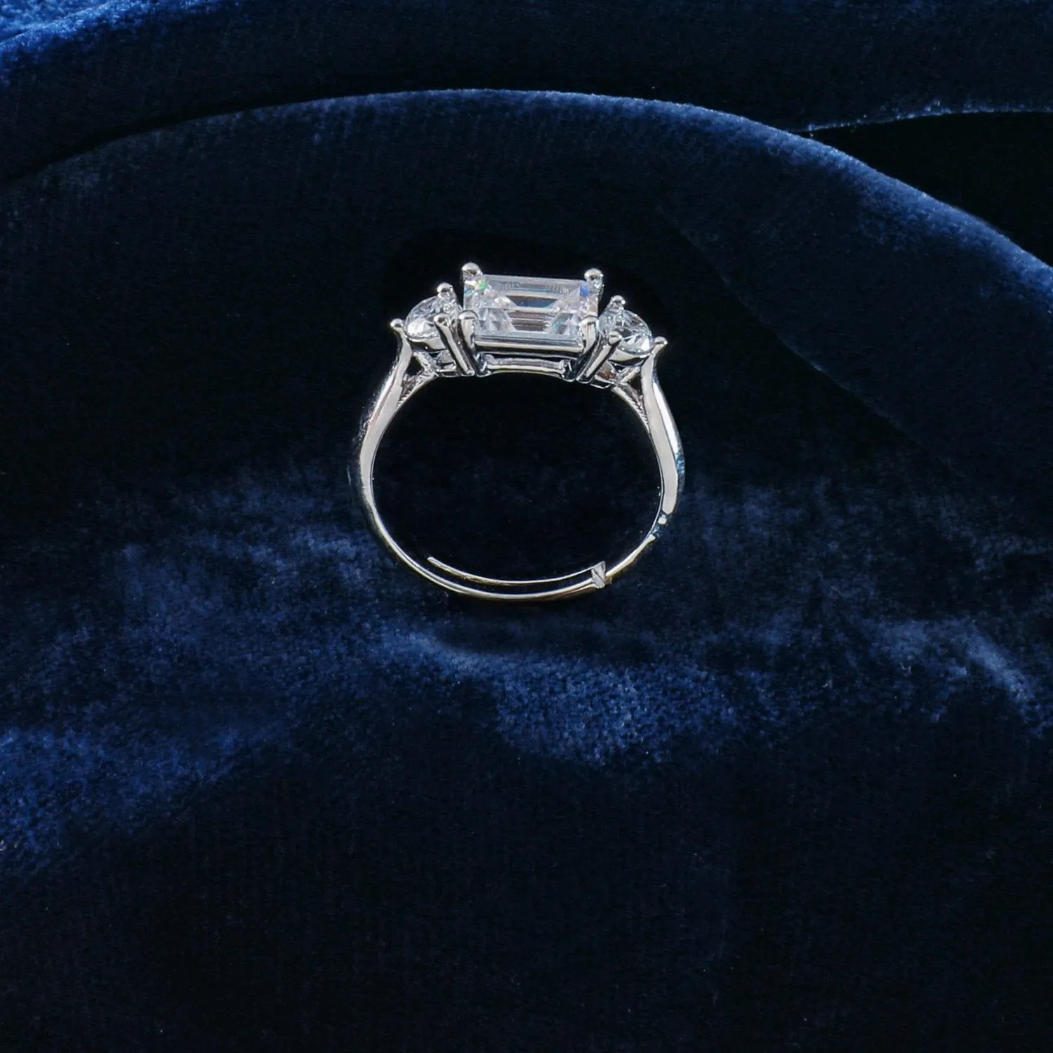 Aure CZ Silver Ring