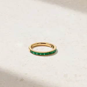 Baguette Emerald Thread Ring