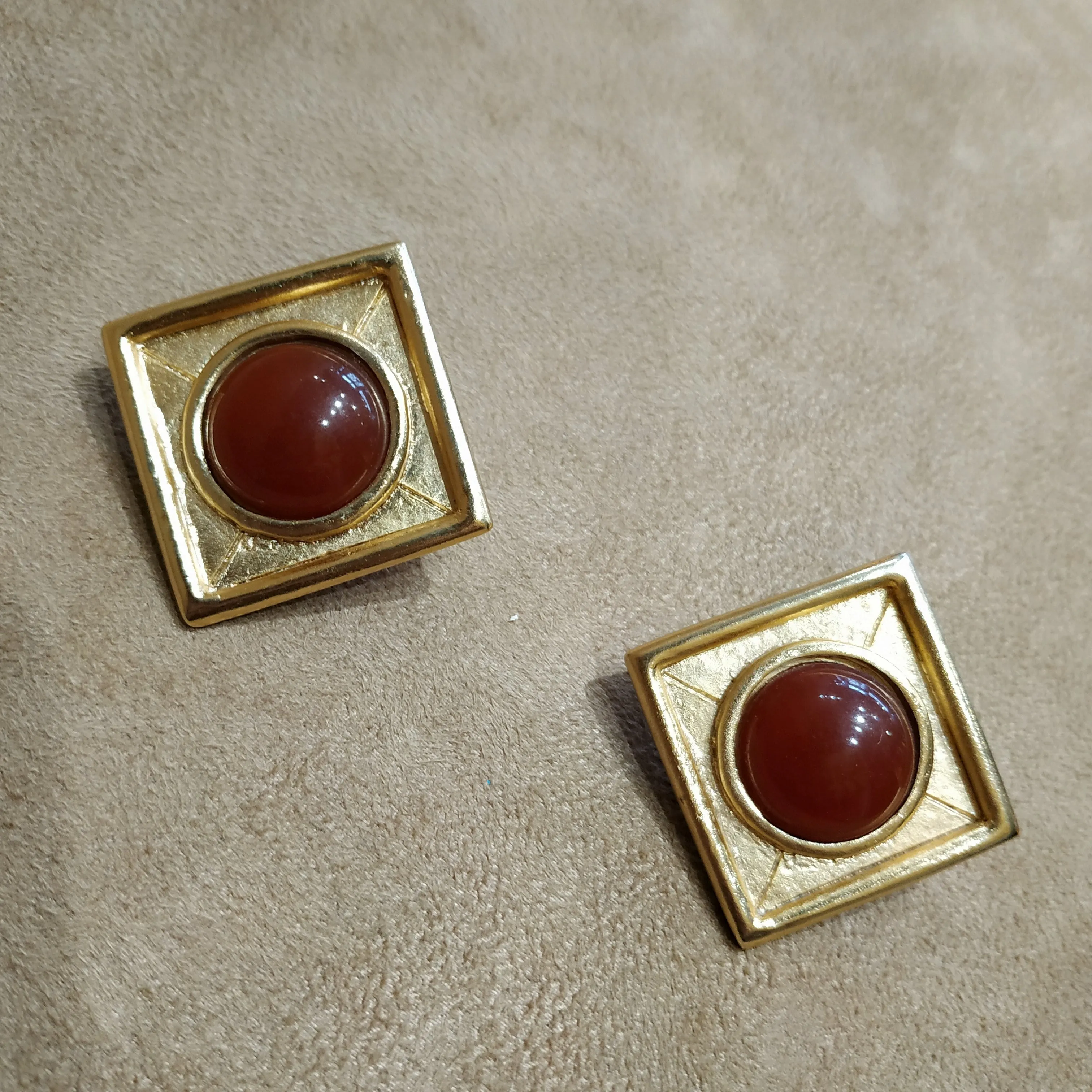 Balenciaga Vintage Square earrings