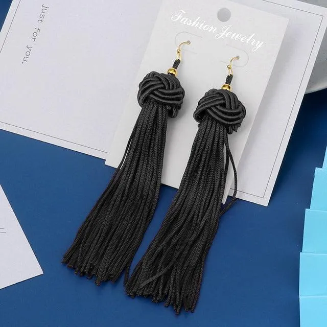 Boho Chic Tassel Earrings