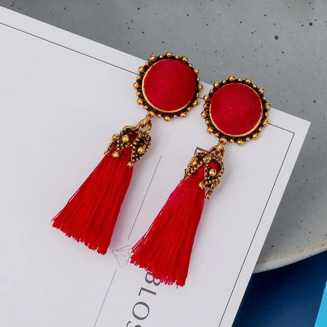 Boho Chic Tassel Earrings