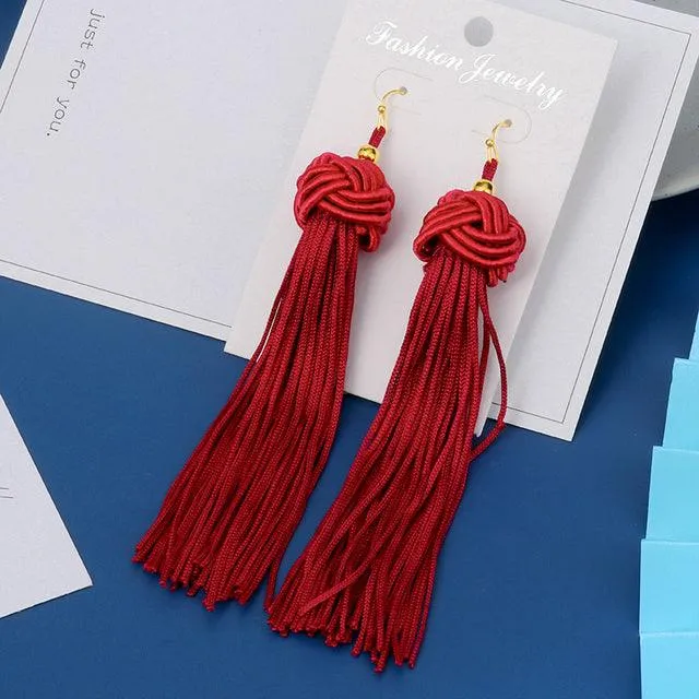 Boho Chic Tassel Earrings