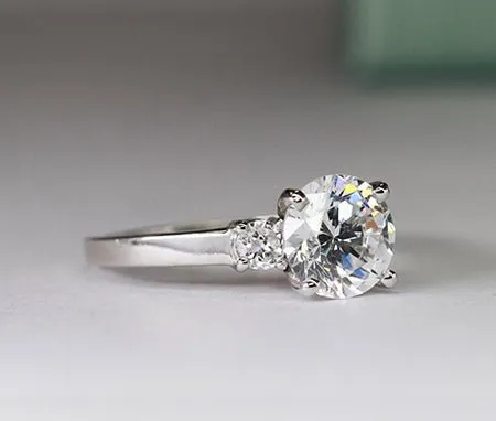 Briar Rose - GIA Natural Princess Diamond Engagement Ring