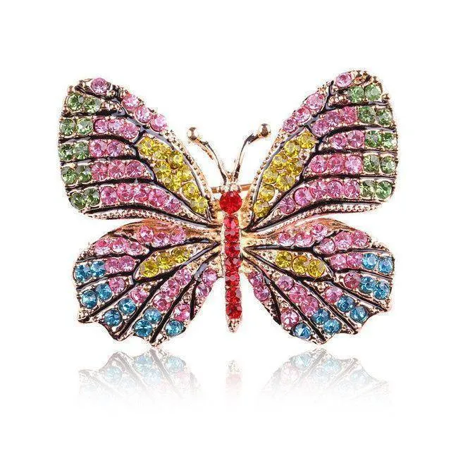 Butterfly Enamel Brooch Pins