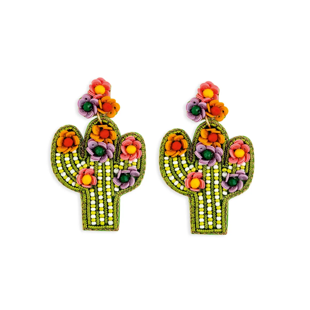 Cacti Chic Set Of 4 Earrings