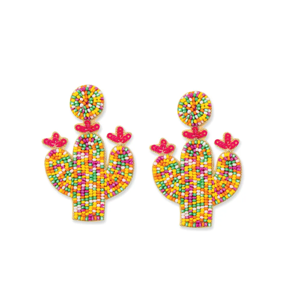 Cacti Chic Set Of 4 Earrings