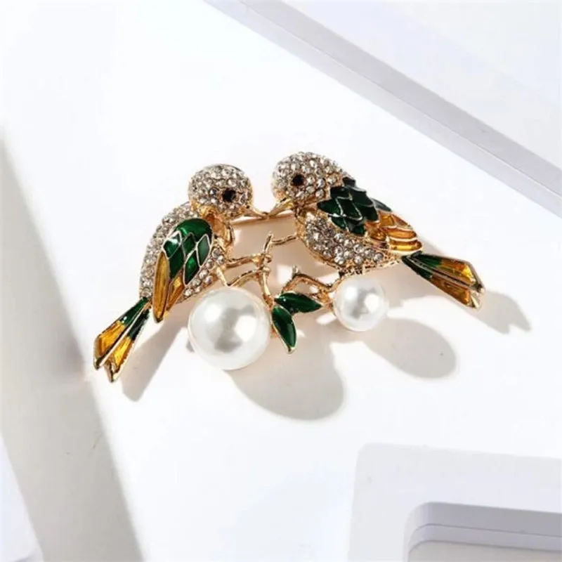 Cartoon Style Cute Pin Animal Insect Alloy Enamel Plating Inlay Rhinestones Unisex Brooches