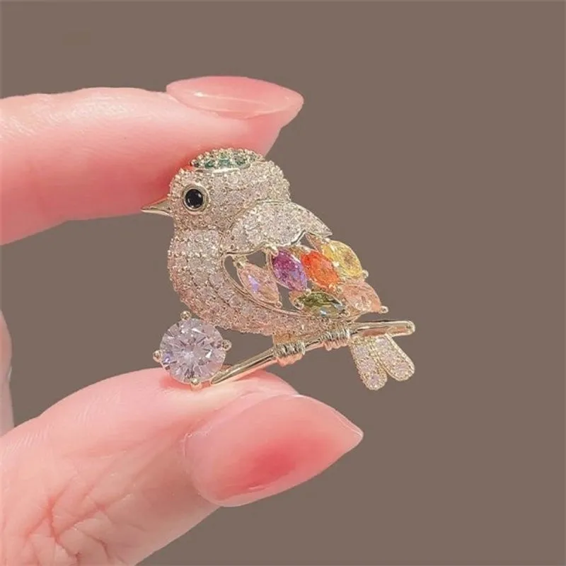 Cartoon Style Cute Pin Animal Insect Alloy Enamel Plating Inlay Rhinestones Unisex Brooches