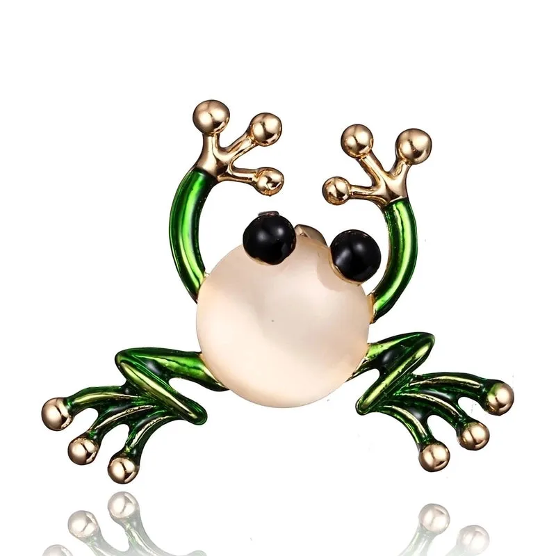 Cartoon Style Cute Pin Animal Insect Alloy Enamel Plating Inlay Rhinestones Unisex Brooches