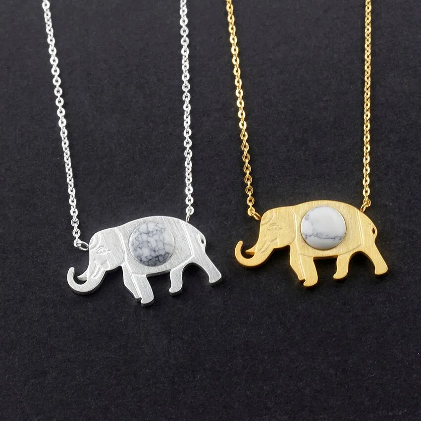 Charms Good Luck Elephant Pendant Necklace With