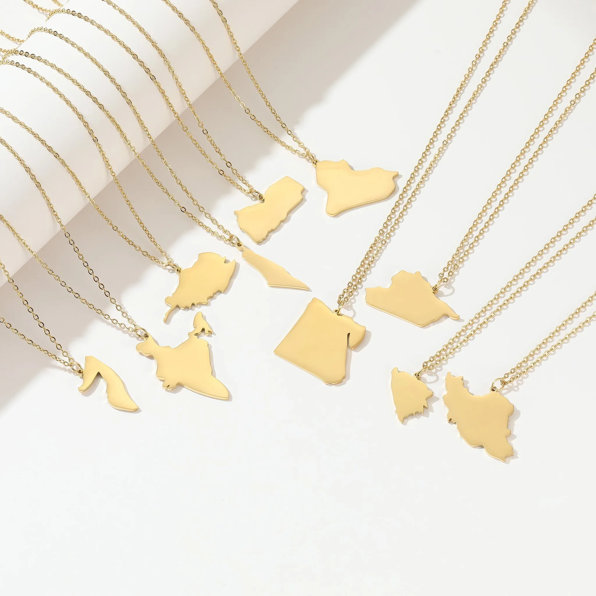 Country Map Necklaces