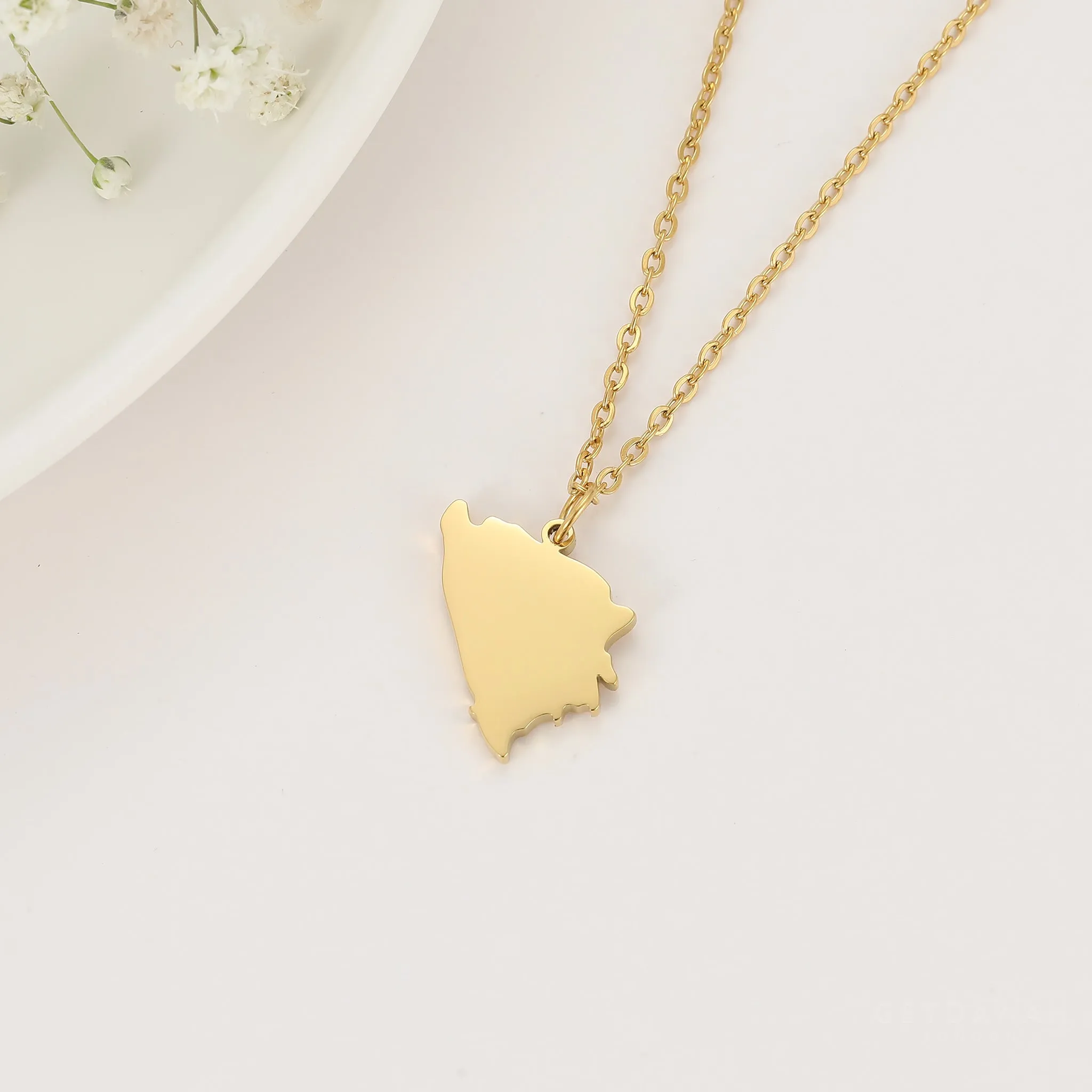 Country Map Necklaces