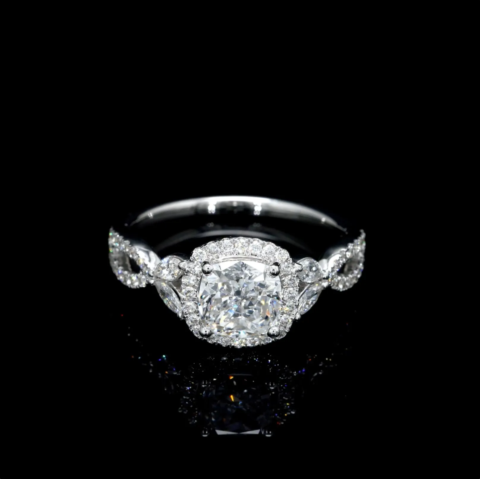 Cushion Lab Diamond Fancy Ring