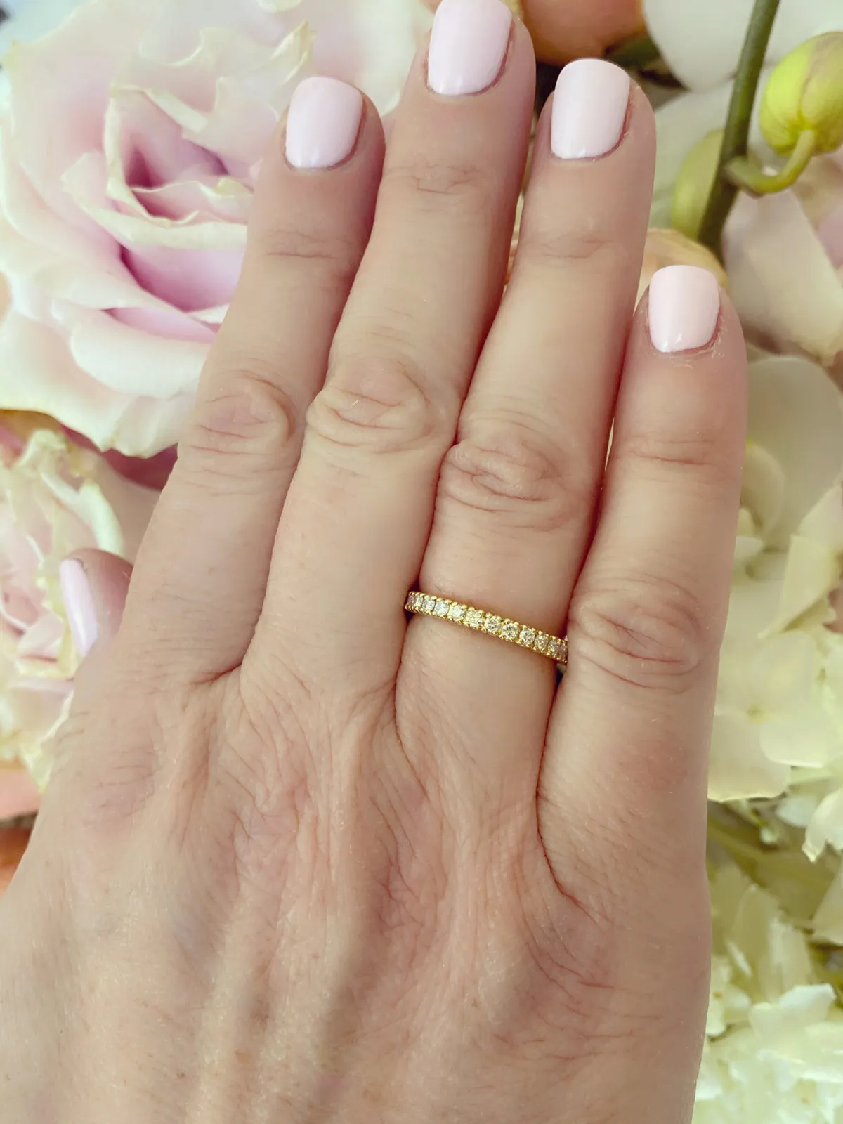 Diamond & 18k Gold Eternity Band