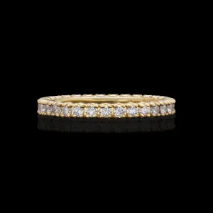 Diamond & 18k Gold Eternity Band