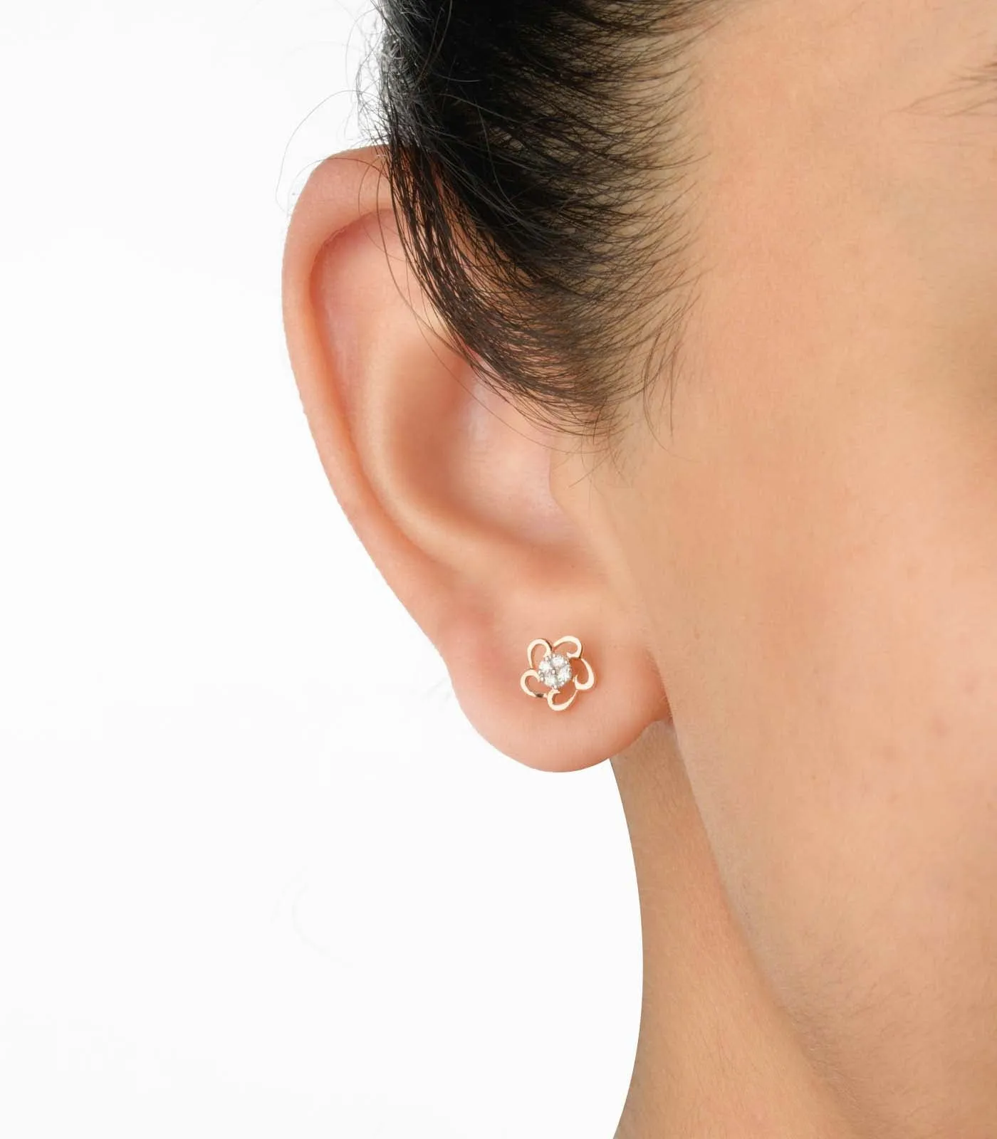 Diamond Blossom Chic Earrings