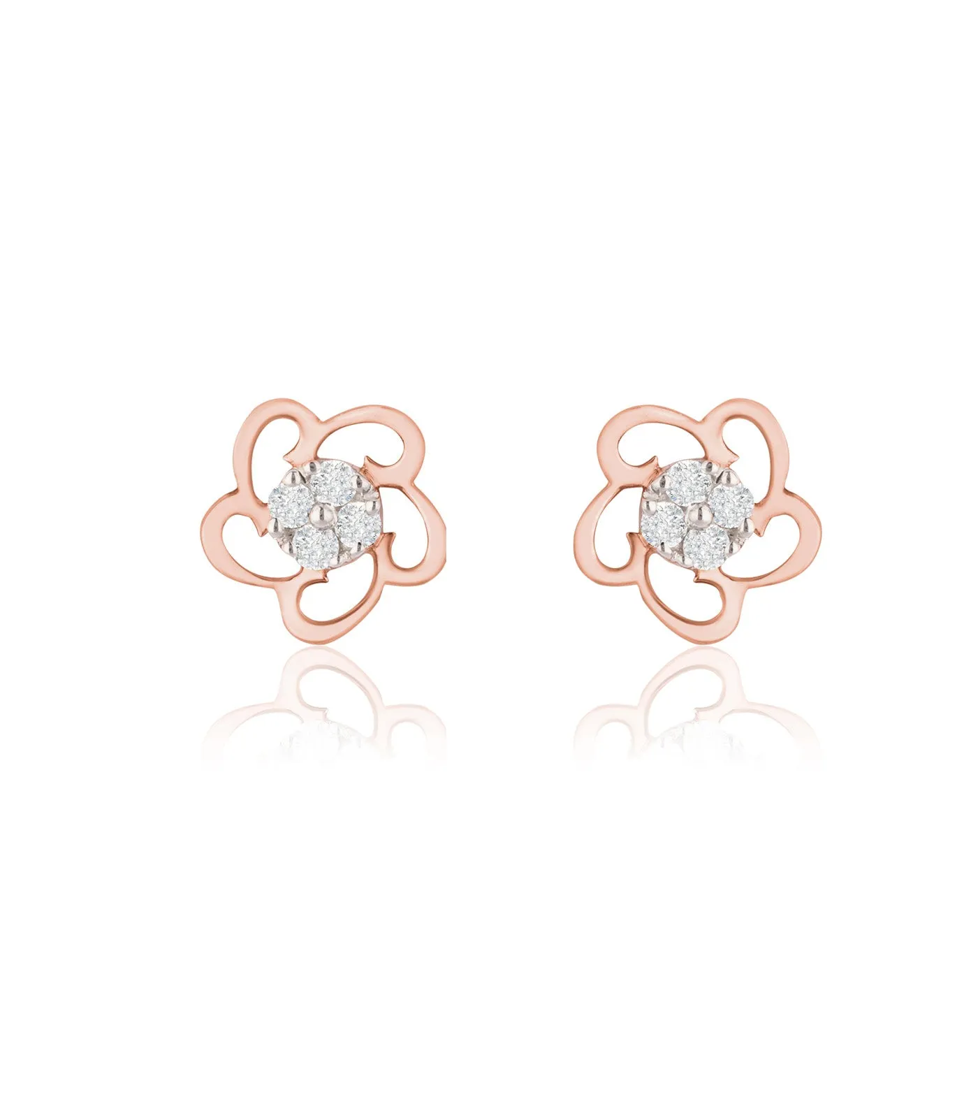 Diamond Blossom Chic Earrings