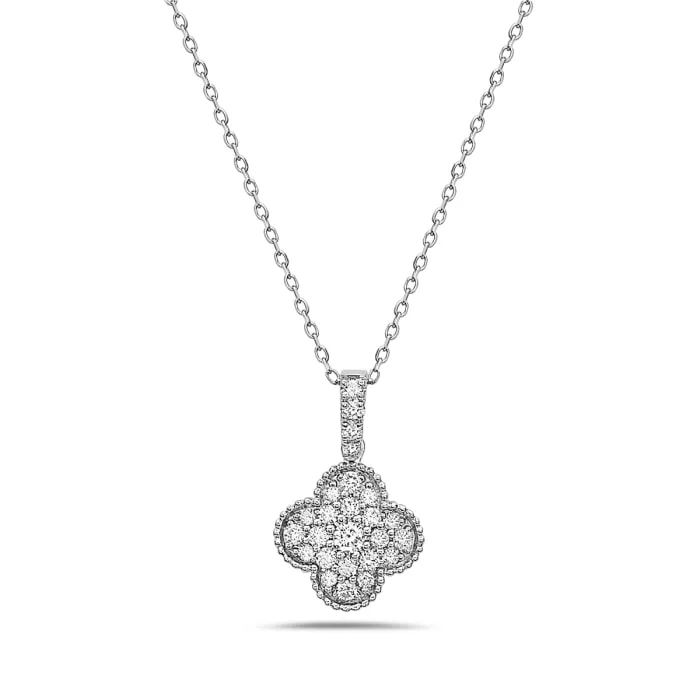 Diamond Clover Pendant