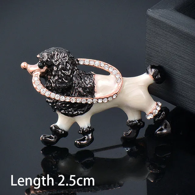 Dog brooches women fashion jewelry