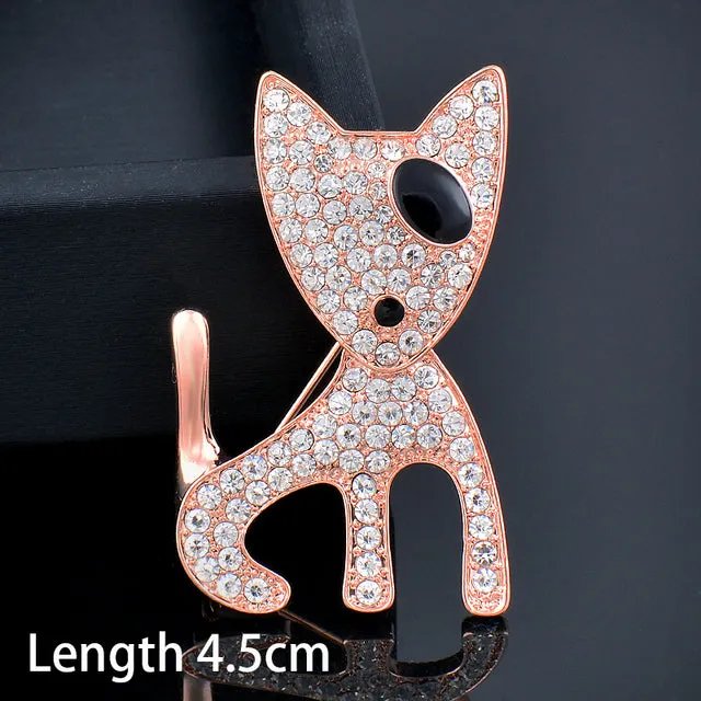 Dog brooches women fashion jewelry