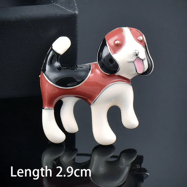 Dog brooches women fashion jewelry