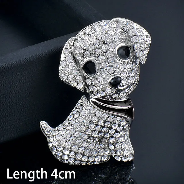 Dog brooches women fashion jewelry