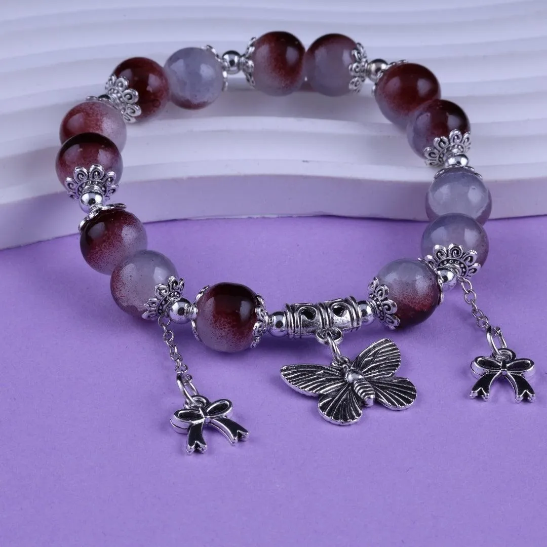 Dual-Tone Beaded Bracelet