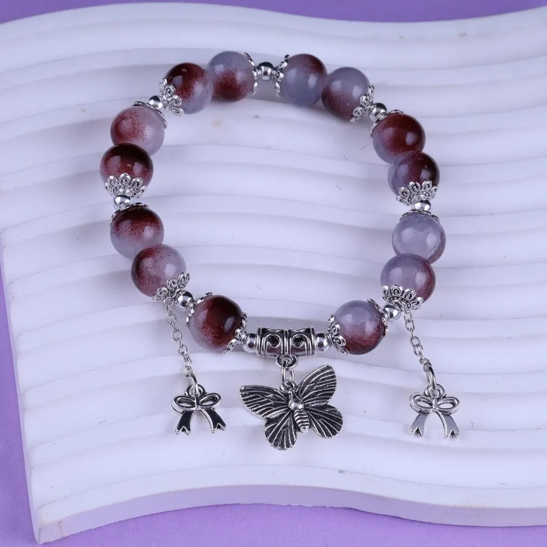 Dual-Tone Beaded Bracelet