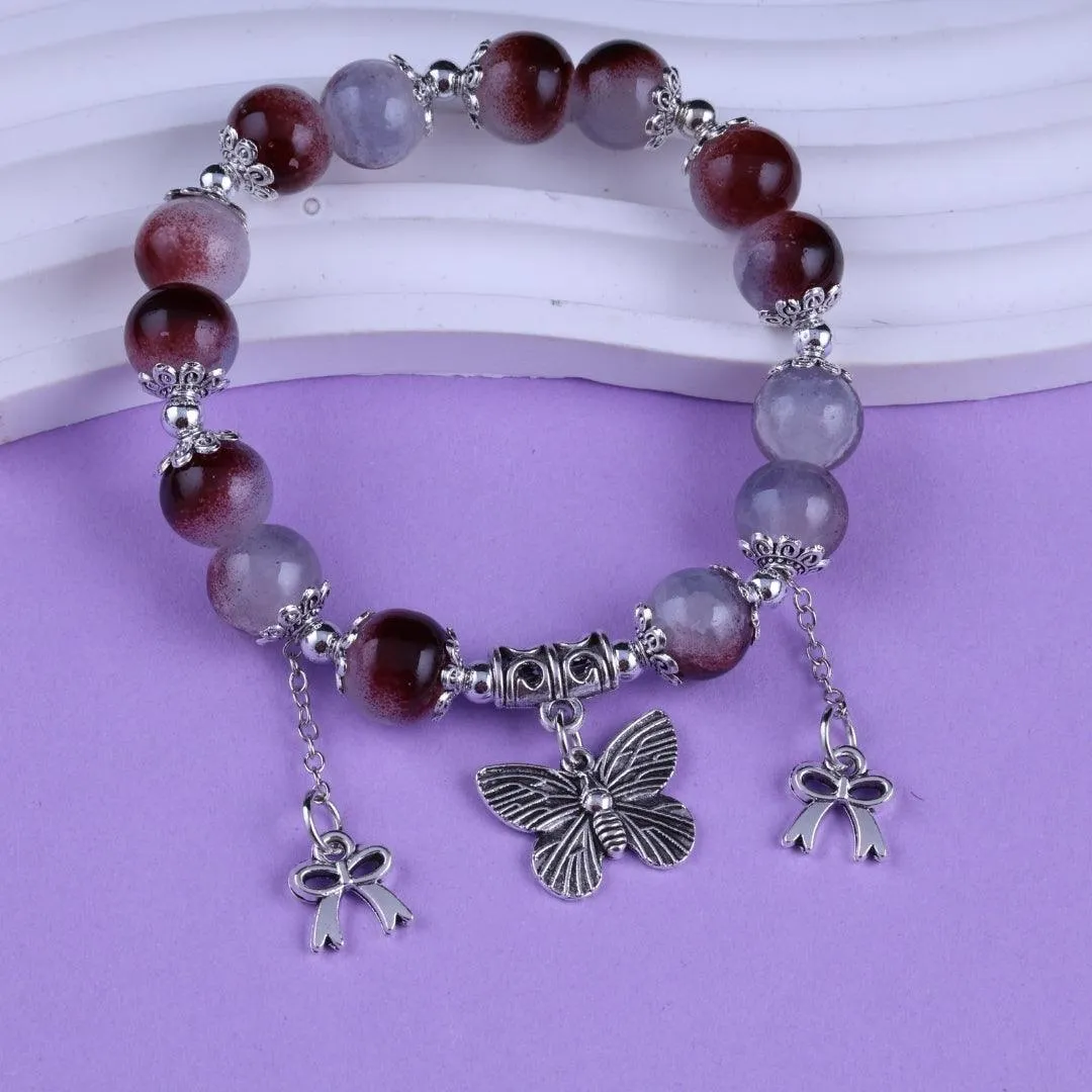 Dual-Tone Beaded Bracelet