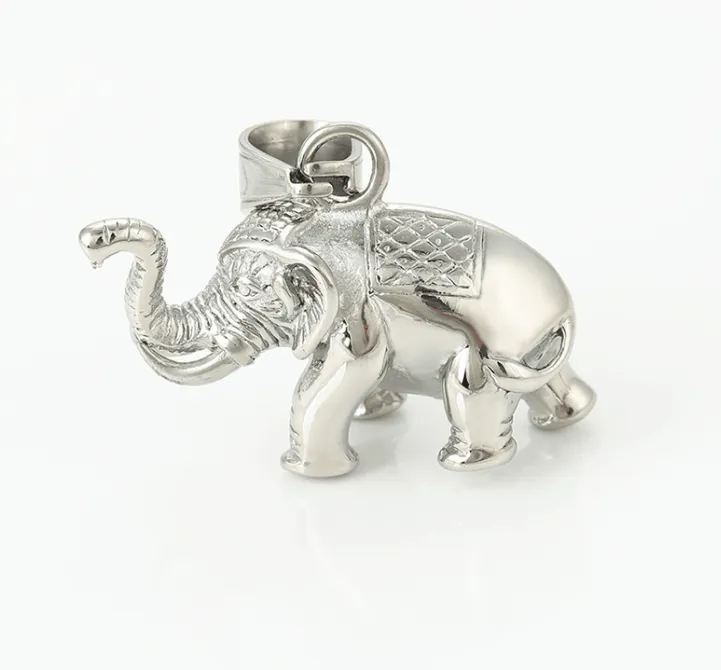 Elephant Pendant Necklace (Stainless Steel)