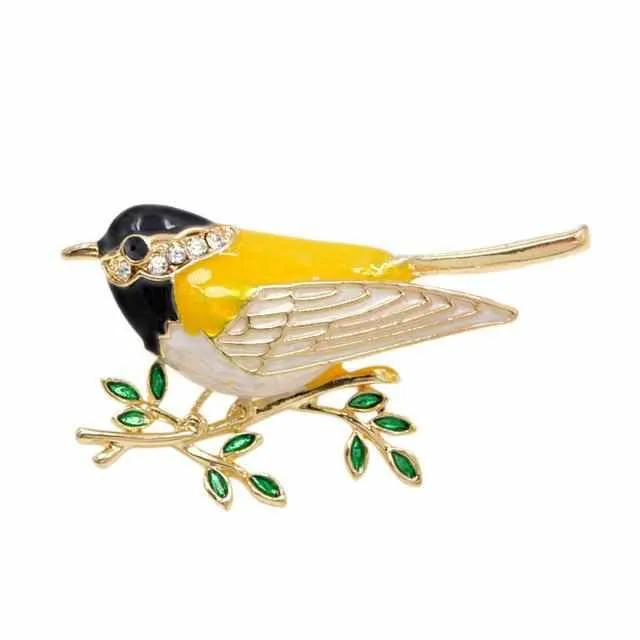 Enamel Bird Pins