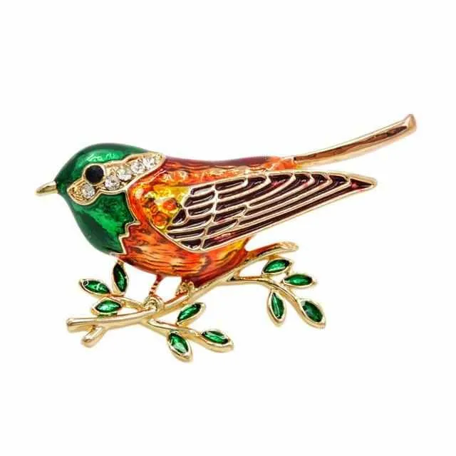 Enamel Bird Pins