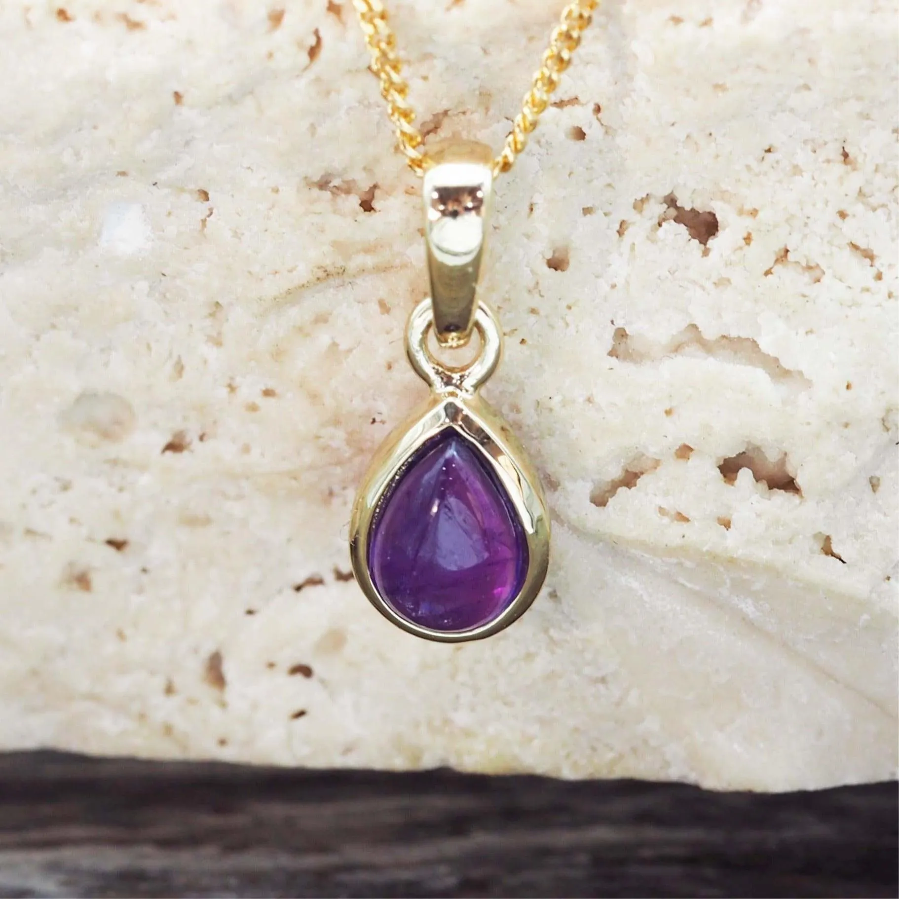 February Birthstone Necklace - Amethyst