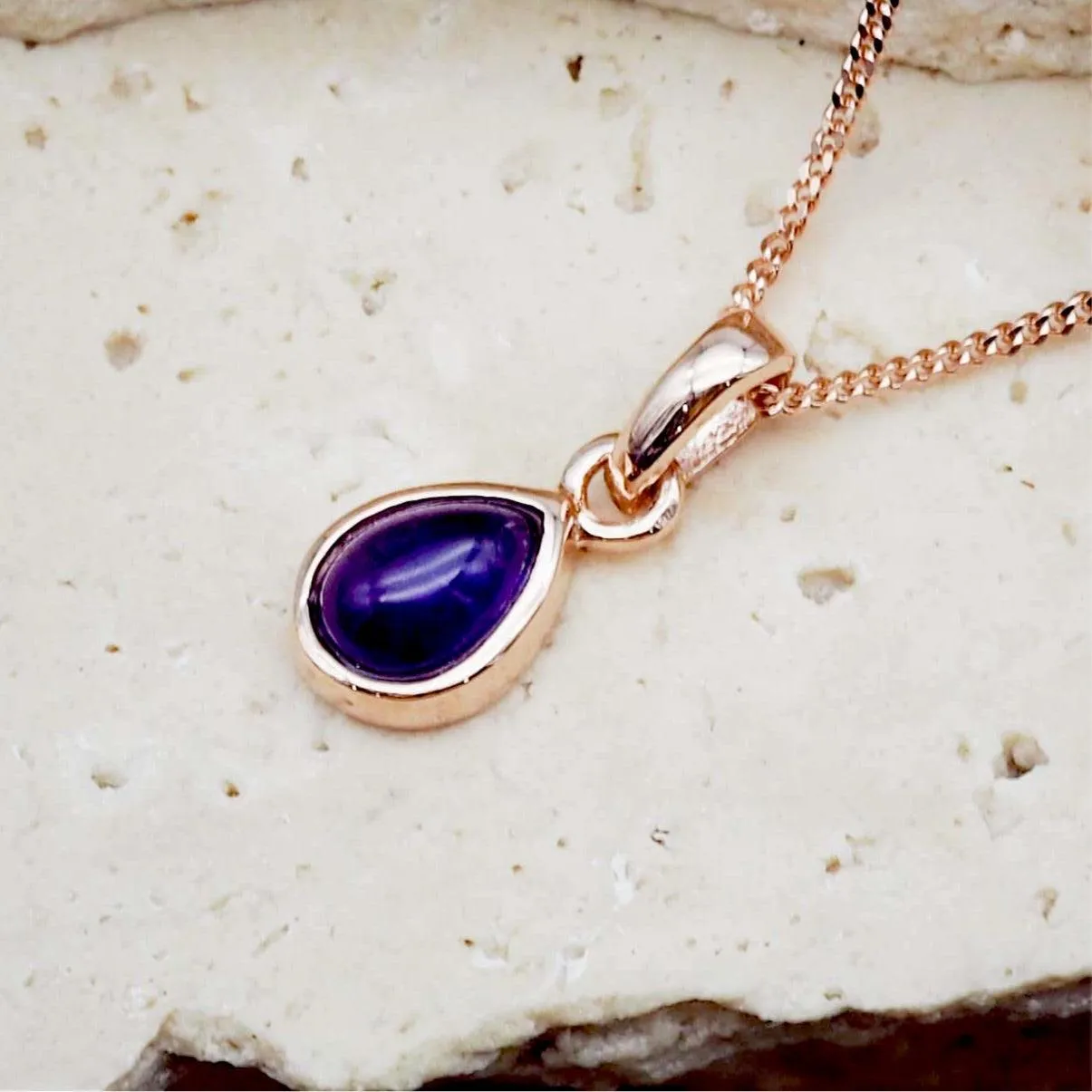 February Birthstone Necklace - Amethyst