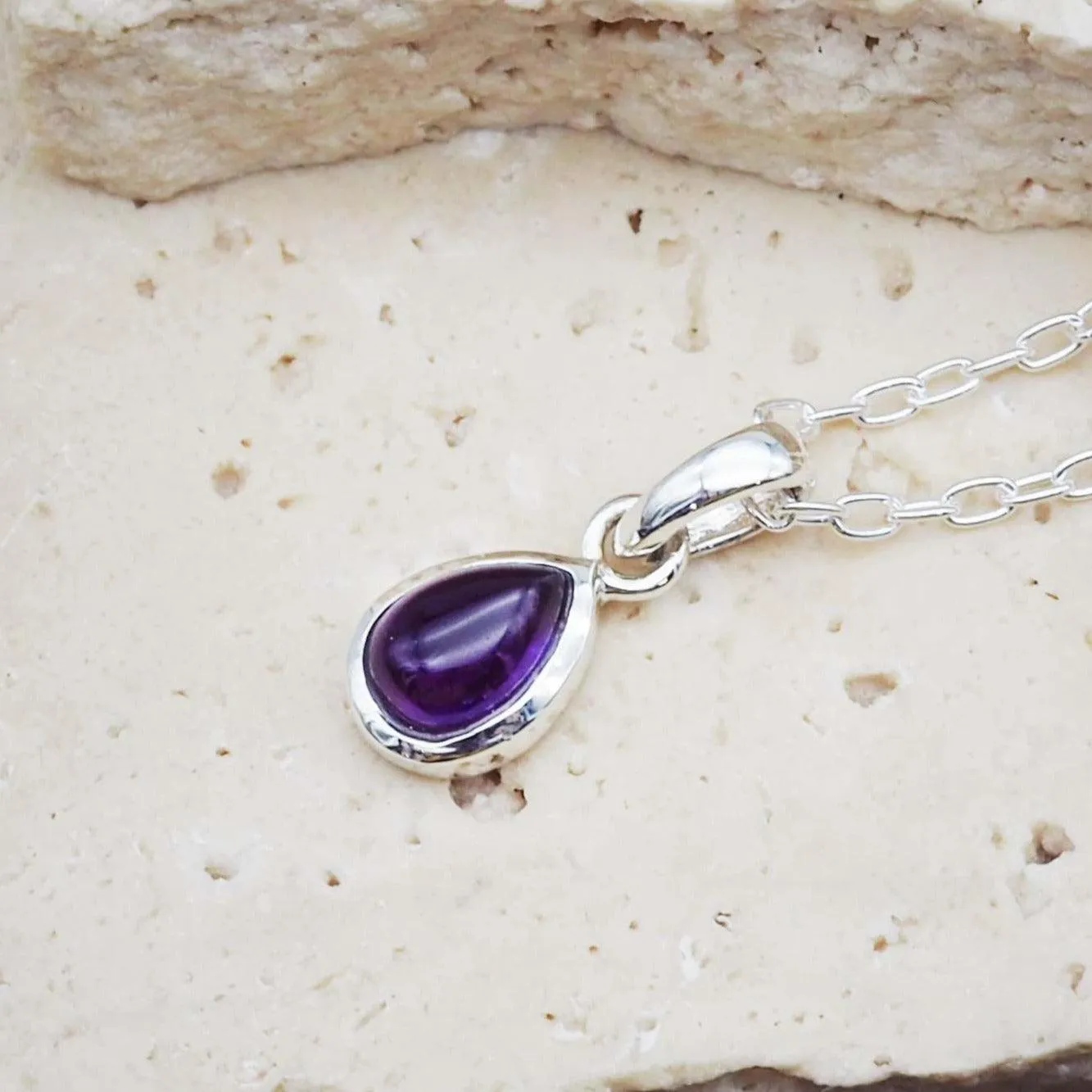 February Birthstone Necklace - Amethyst