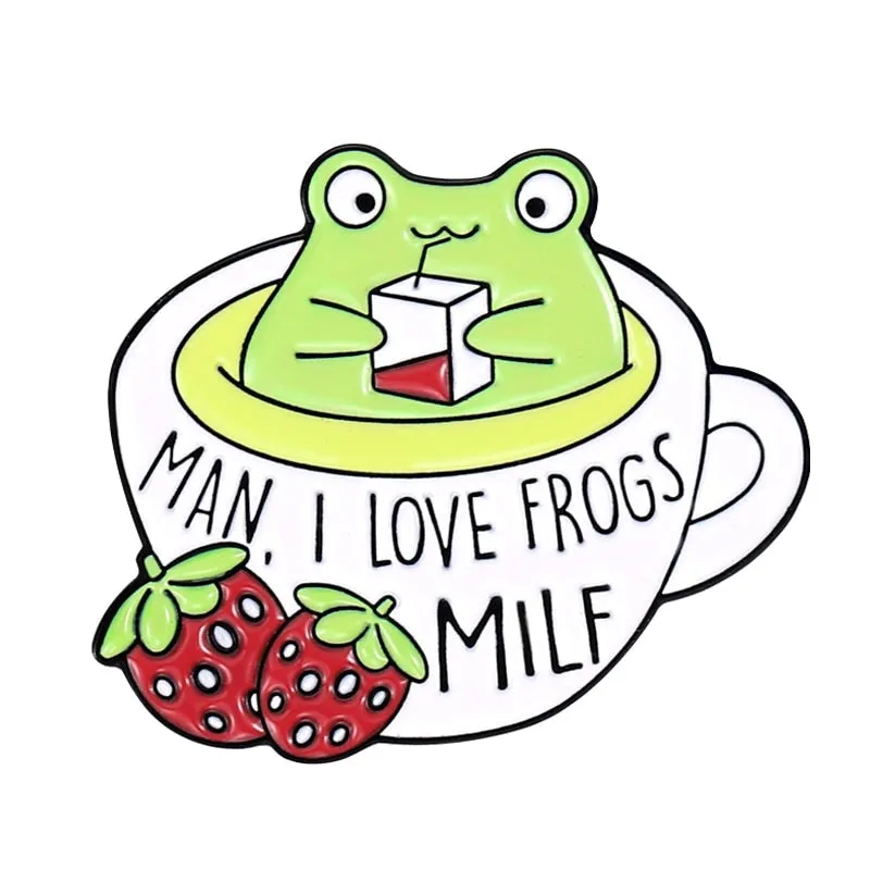 Froggy Juice Enamel Pins