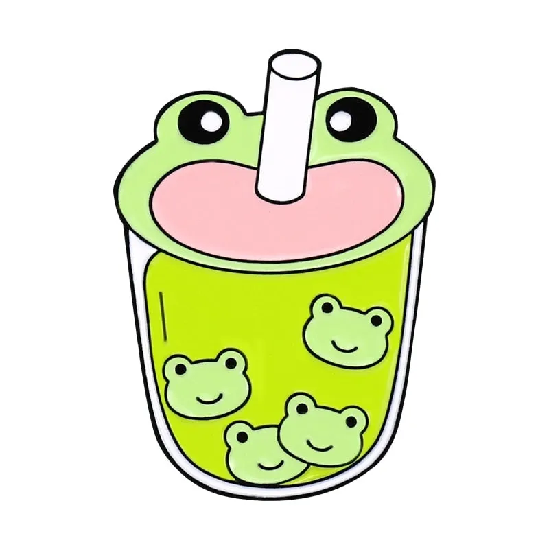 Froggy Juice Enamel Pins