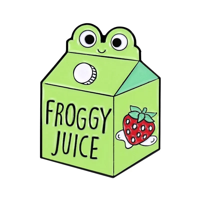 Froggy Juice Enamel Pins