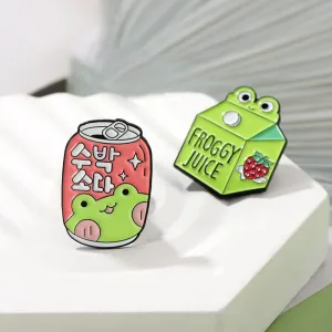 Froggy Juice Enamel Pins