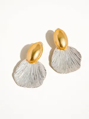 Giselle 18K Vintage Gold Dipped Shell Earrings